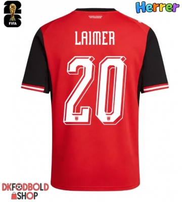 Østrig Konrad Laimer #20 Hjemmebanetrøje VM 2026 Kort ærmer